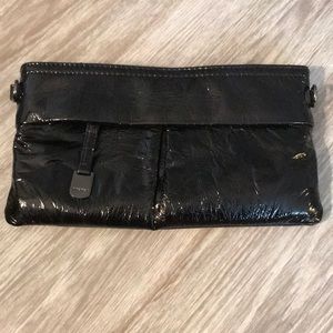 Nine West black patent leather clutch 👛 🖤🖤🖤